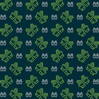 Gloves pattern design trendy repeating pattern colorful illustration background vector