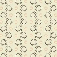 Tea vector design repeating illustration pattern beautiful background