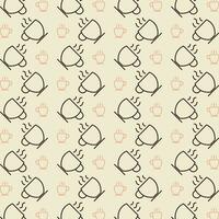 Tea vector design repeating illustration pattern beautiful background