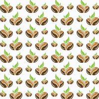Coffee bean vector design pattern illustration abstract background
