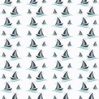 Ocean boat vector design pattern illustration abstract background