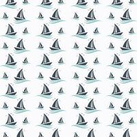 Ocean boat vector design pattern illustration abstract background