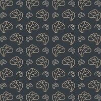 Brain vector Icon repeating pattern colorful vector illustration background