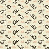 Concrete Mixer vector design repeating illustration pattern beautiful background