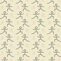 Yoga vector design repeating illustration pattern beautiful background