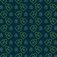 Lock pattern design trendy repeating pattern colorful illustration background vector