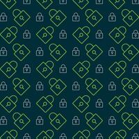 Lock pattern design trendy repeating pattern colorful illustration background vector