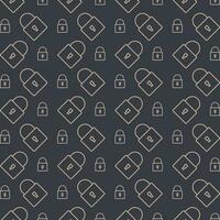 Security Vector Icon repeating pattern colorful vector illustration background