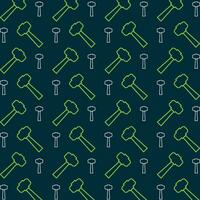 Hammer pattern design trendy repeating pattern colorful illustration background vector