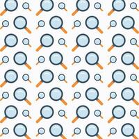 Magnifying glass vector design pattern illustration background