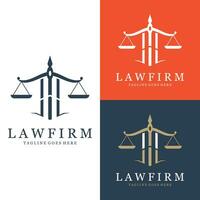 Justice Law Logo Template Vector Illustration