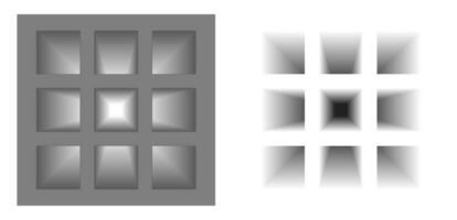 3d-cell background . Templates for banner, cover, poster, postcard. Abstract black and white patterns. Optical 3D art vector