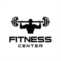 abstract logo of gym vector man icon fitness silhouette template design gym club