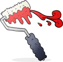 cartoon paint roller png