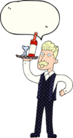 comic book speech bubble cartoon waiter png