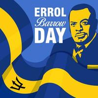 Errol Barrow Day. The Day of Barbados Errol Barrow Day illustration vector background. Vector eps 10