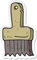 sticker of a cartoon brush png