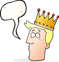 habla burbuja dibujos animados reyes cabeza png