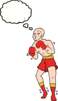 habe gedacht Blase Karikatur Boxer png