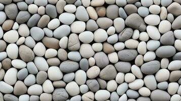 AI generated GRAY PEBBLES TEXTURE PATTERN BACKGROUND photo