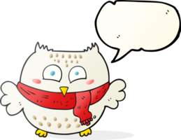 speech bubble cartoon owl png