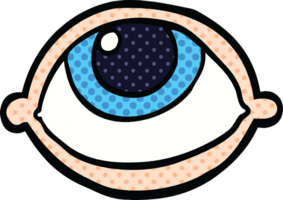 comic book style cartoon all seeing eye png