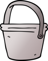 cartoon doodle bucket png