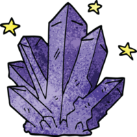 cartoon doodle magic crystal png