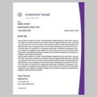 Corporate letterhead design vector