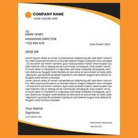 Corporate Letterhead Design vector