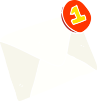 plano cor ilustração do uma desenho animado o email png