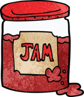 pot de confiture de doodle de dessin animé png