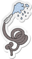 sticker of a cartoon hose pipe png