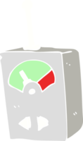 flat color illustration of a cartoon scientific equipment png
