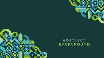 Abstract Geometric Mosaic Background Design vector