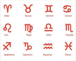 Zodiac Signs, Zodiac symbols icon set vector illustration zodiac star set