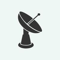 antenna icon. antenna tower, broadcast flat style symbol. vector