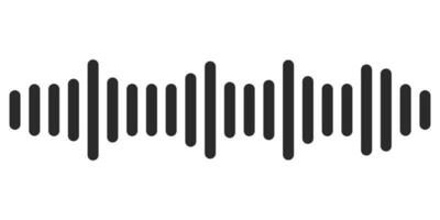 Sound Wave. Audio equalizer technology, pulse music. Vector illustration. Audio player.