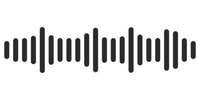 Sound Wave. Audio equalizer technology, pulse music. Vector illustration. Audio player.