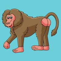 Baboon Cartoon Clipart Vector Illustration