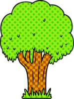 doodle de desenho animado de uma árvore de verão png