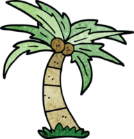 cartoon doodle palm tree png