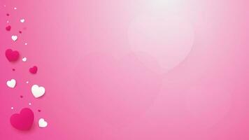 Pink love background. Abstract love background. Heart background. Valentine Day background. Vector design illustration