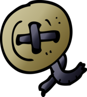 cartoon doodle button png