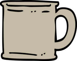 hand drawn doodle style cartoon tankard png