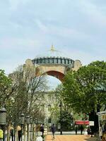 17 of April 2023 - Istanbul, Turkey - Hagia Sophia - one of the main attractions of Istanbul, Turkey photo