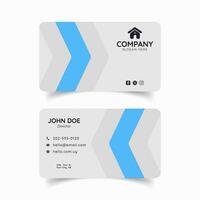 Stylish Blue Creative Business Card Design vector