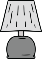 Cartoon-Doodle einer Nachttischlampe png