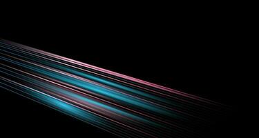 Abstract Glowing Speed Motion Lines In Forward Direction. Illustration Light Render Of Digital Technology vector