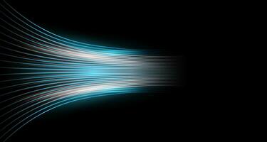 Abstract High Speed Background. Illustration Light Render Of Digital Technology vector